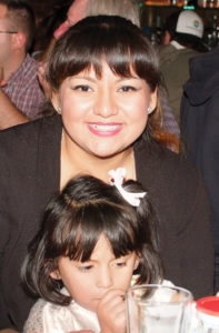 Vicki Reyes and her daughter